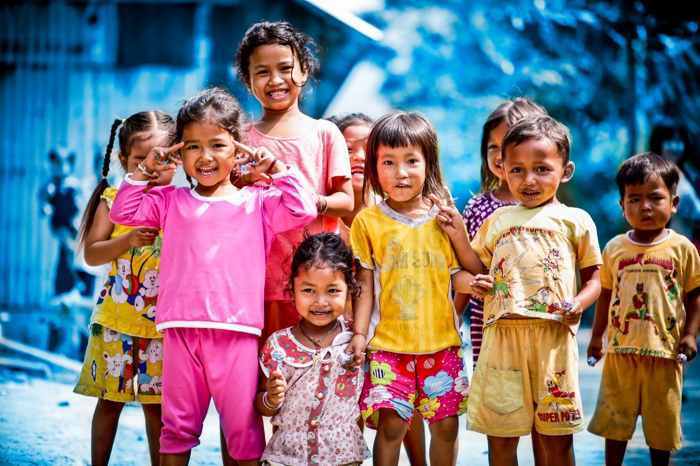 fotografie dětí z Vietnamu
