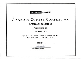 Oracle certifikát