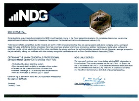 Cisco NDG certifikát